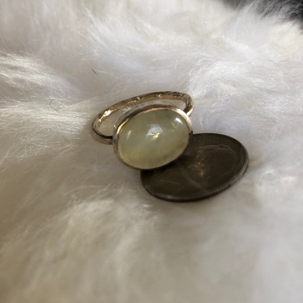 Julie Vos stacking ring yellow quartz size 6